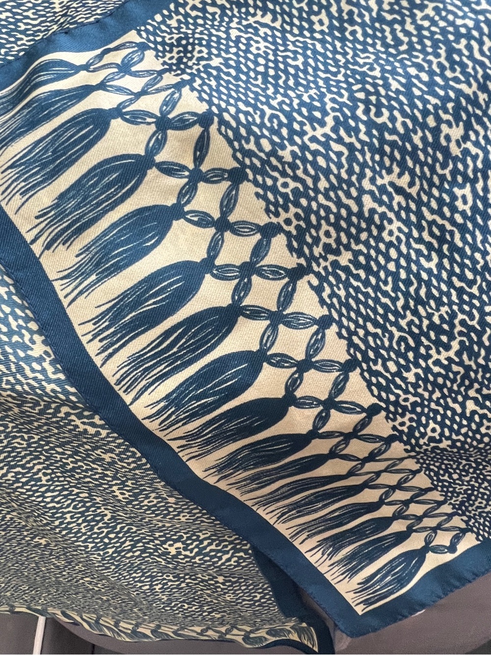 Vintage Vera Neumann "Sugar Cane" Graphic Print Scarf
